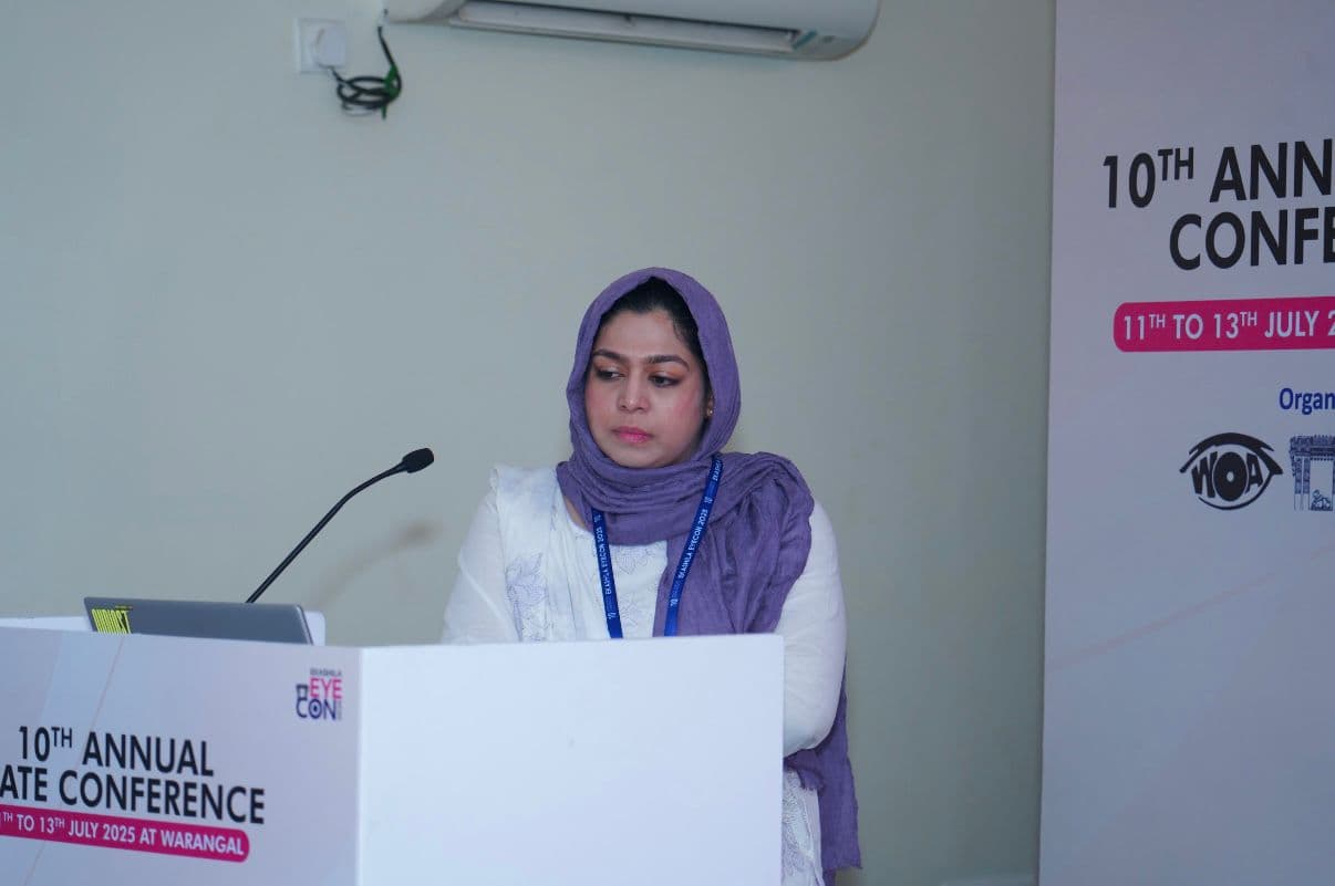 Dr. Maimoona Fareed presenting at the 10th Annual State Ophthalmology Conference